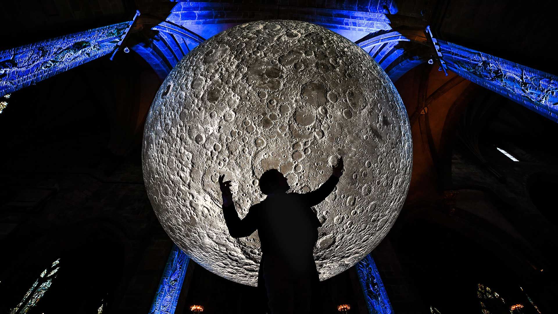 Museum Of Moon Installation Launches The Burns & Beyond Festival, Edinburgh.