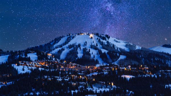 Deer Valley al tramonto, Park City, Utah, USA