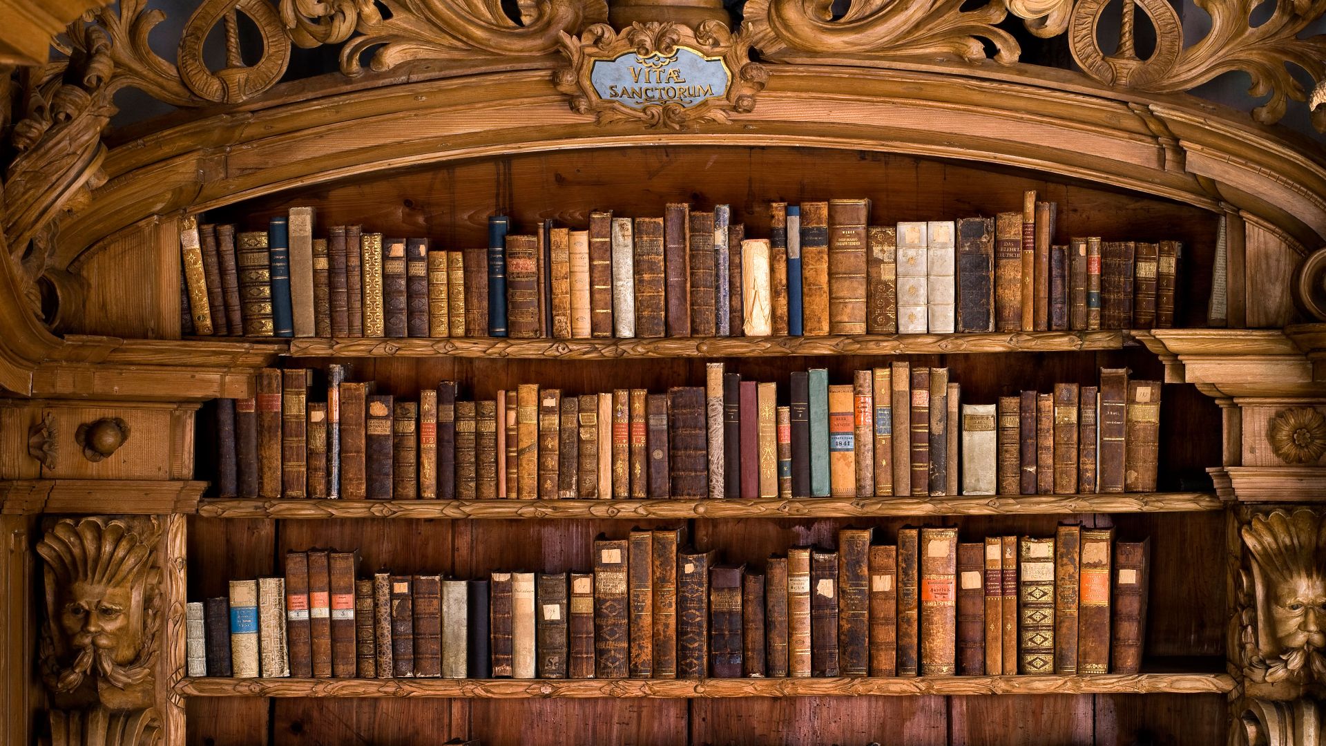 Stiftsbibliothek im Kloster Waldsassen, Oberpfalz, Bayern