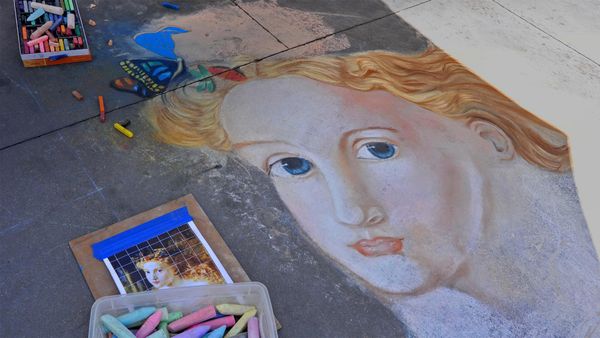 Street art from the 2013 Pasadena Chalk Festival, California, USA