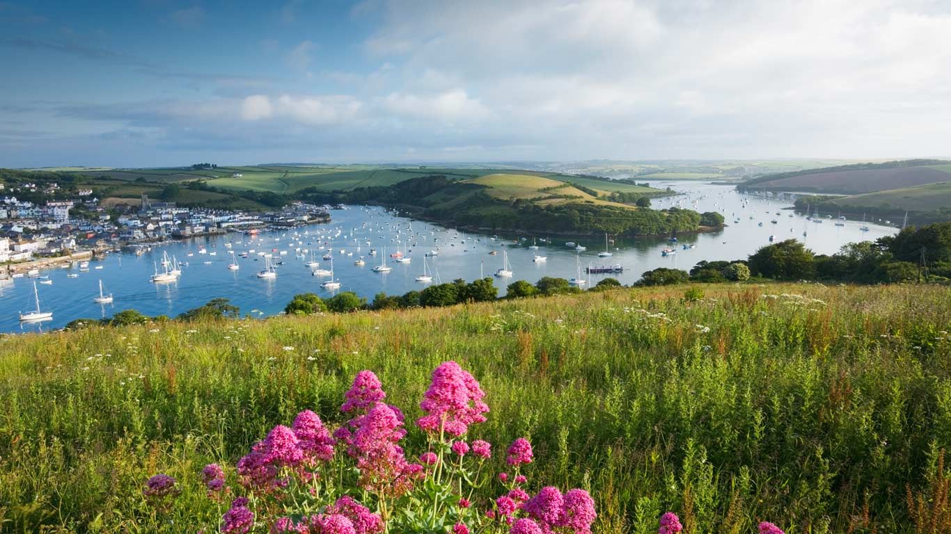 Salcombe Harbour and Kingsbridge Estuary in the South Hams district of Devon