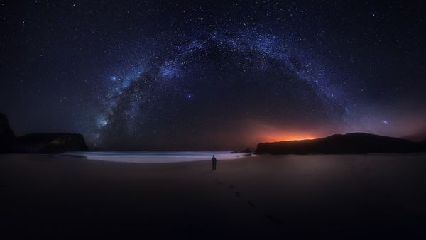 Milky Way over Southwest Alentejo and Vicentine Coast Natural Park, Portugal