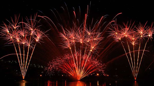 Display of fireworks at the Montreal Fireworks Festival