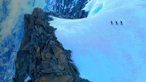 Randonneurs, Mont Blanc, Chamonix