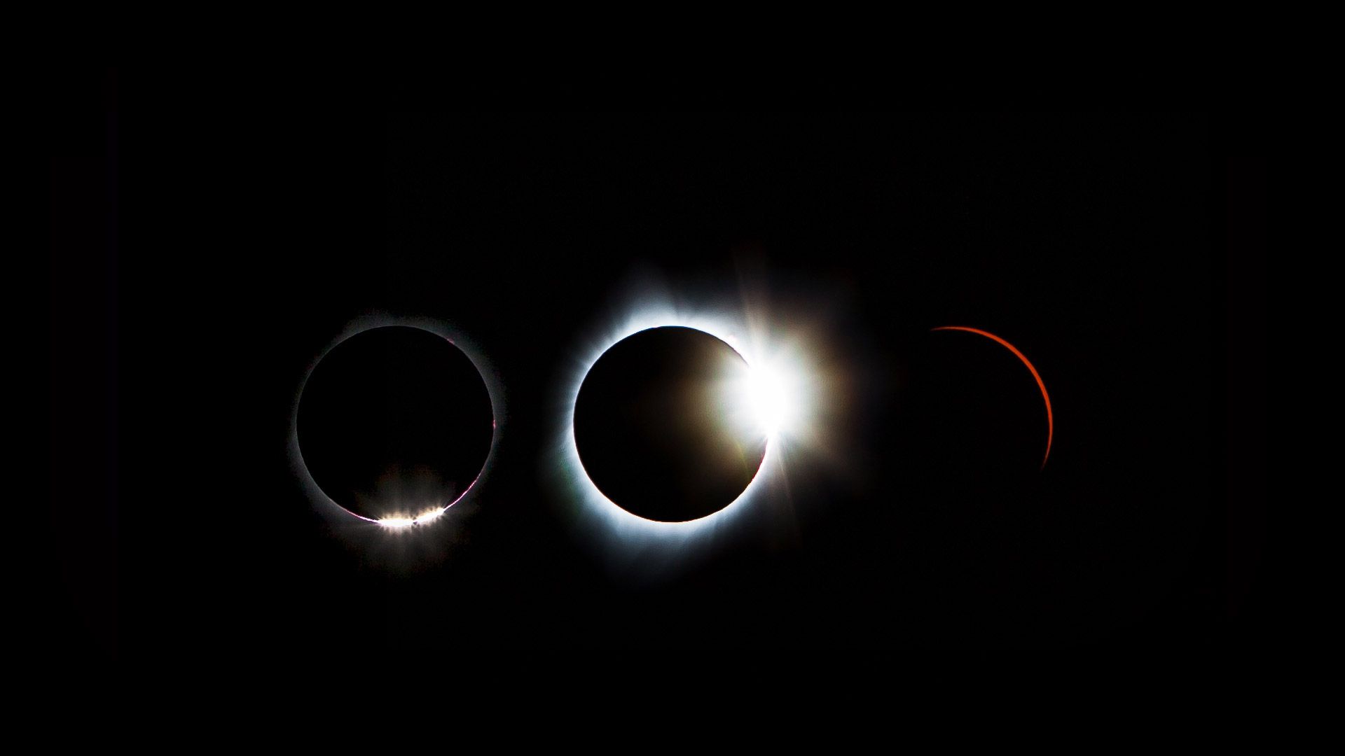 Solar eclipse sequence from 21 August 2017