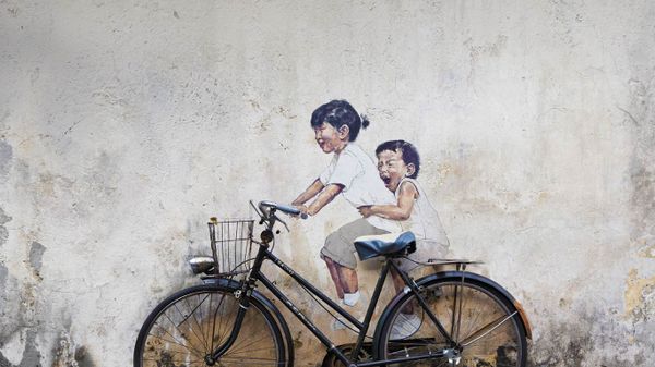 Mural in George Town, Penang, Malaysia