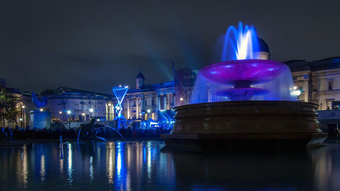 The Trafalgar Square Menorah, London