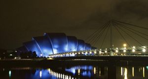 The Clyde Auditorium, known as the Armadillo, Glasgow, Scotland (© Yadid Levy/Age Fotostock)(Bing United Kingdom)