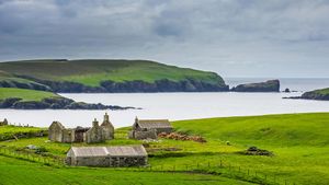 ｢シェトランド諸島の古い農場｣イギリス, スコットランド (© Michael Runkel/Getty Images)(Bing Japan)
