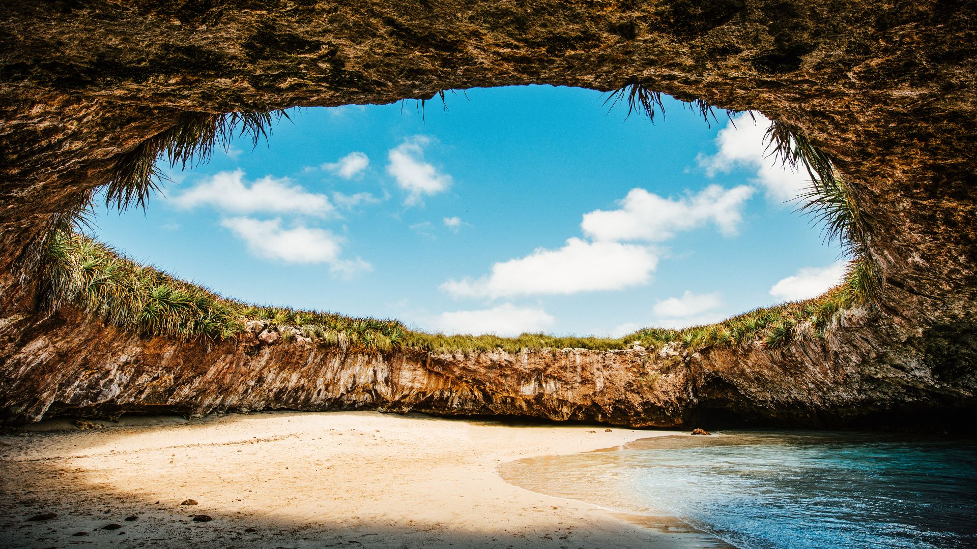 Playa del Amor in the Marietas Islands, off the coast of Puerto Vallarta, Mexico