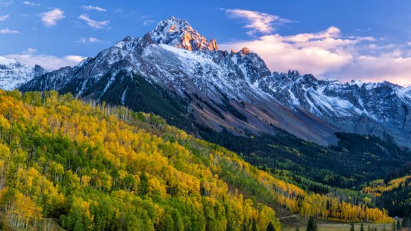 Mount Sneffels in the San Juan Mountains near Ridgway, Colorado