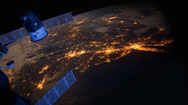 The East Coast of the United States as seen from the International Space Station