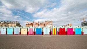 Beach huts in Brighton and Hove, England (© Moonstone Images/iStock/Getty Images)(Bing United Kingdom)