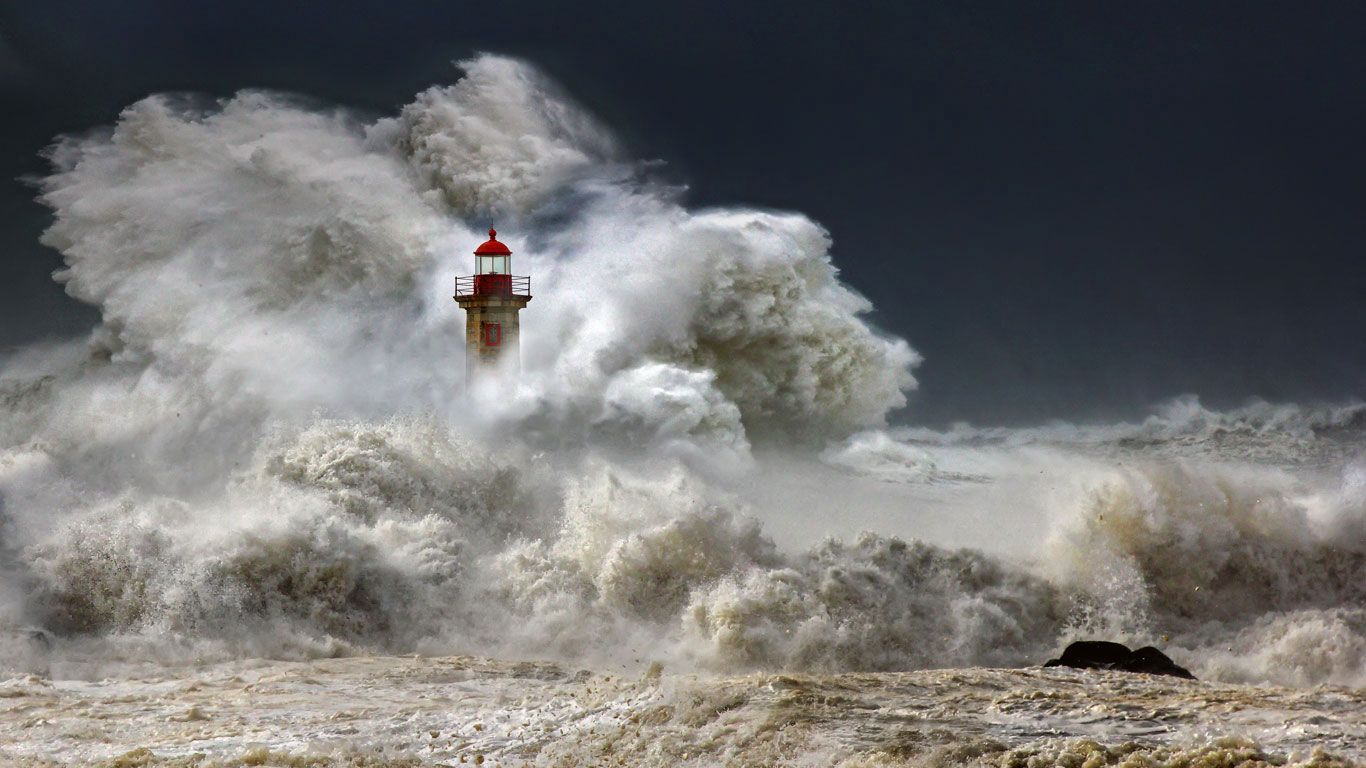 Farolim de Felgueiras, a lighthouse in Porto, Portugal
