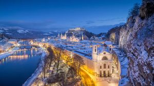 Salzbourg, Autriche, pour les 200 ans de la chanson "Silent Night" (© MacEaton/Alamy)(Bing France)