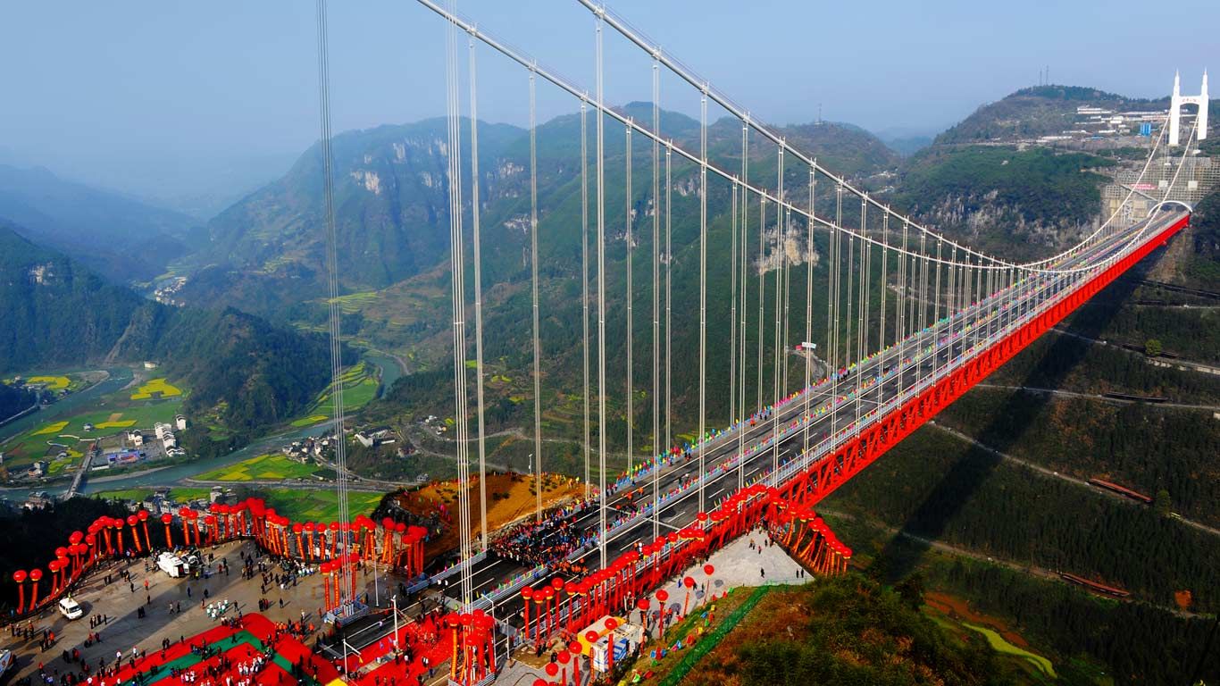 Aizhai Suspension Bridge, Hunan Province, China