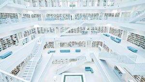 Bibliothèque municipale de Stuttgart, Allemagne (© Axel Brunst/Tandem Stills + Motion)(Bing France)