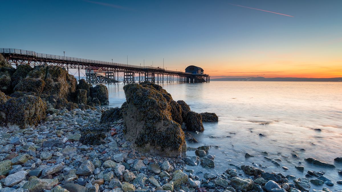 Il pontile di Mumbles, Swansea, Galles