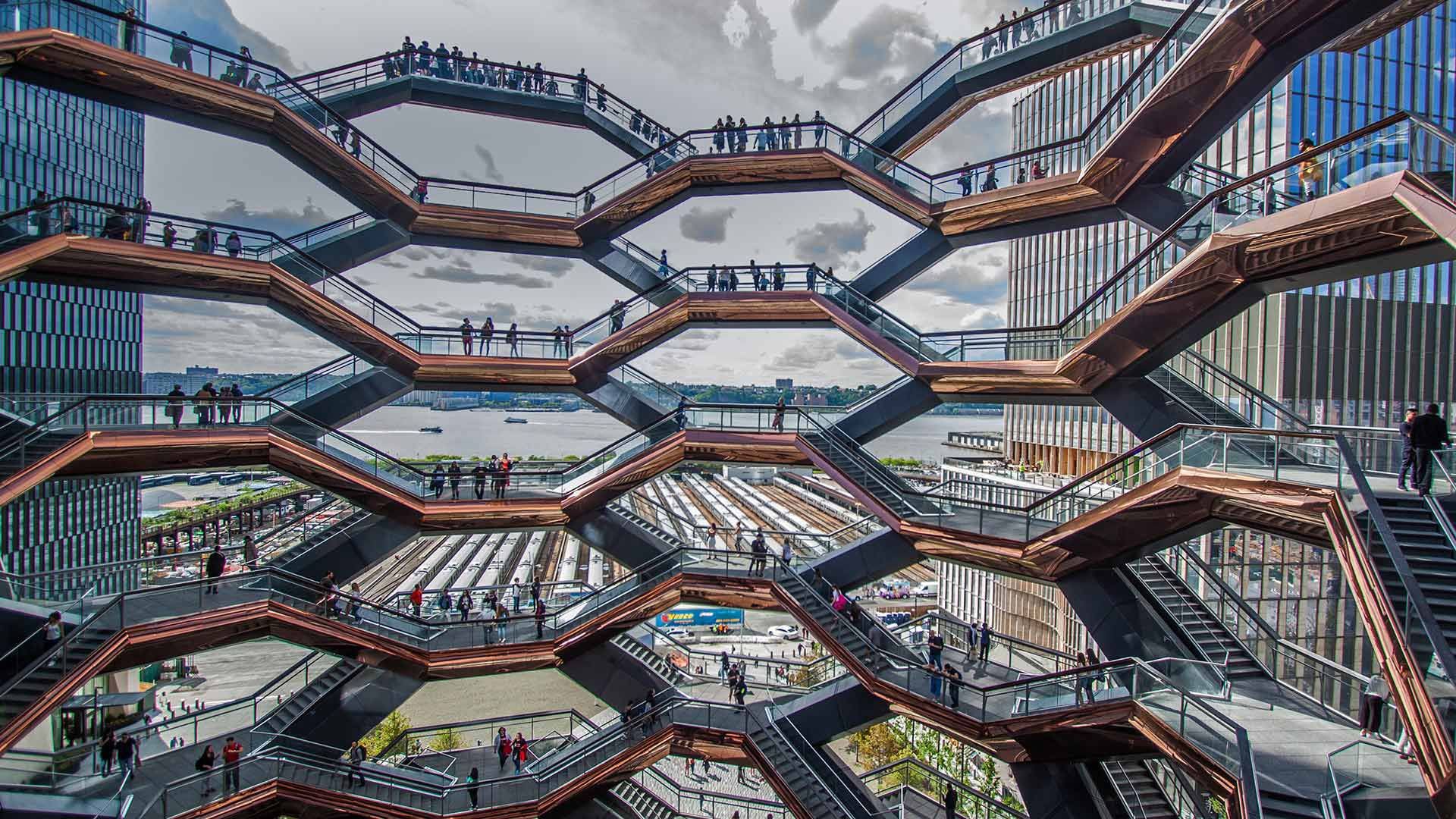 \'Vessel\' at Hudson Yards in New York City, USA