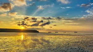 Arromanches-les-Bains in Normandy, France (© Horia Merla/Getty Images)(Bing United Kingdom)