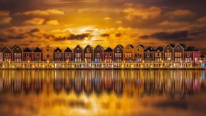 ｢ハウテンの街並み｣オランダ, ユトレヒト州 (© Herman van den Berge/500px)(Bing Japan)