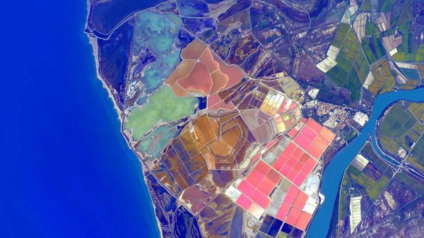 Coastal Spain seen from the International Space Station
