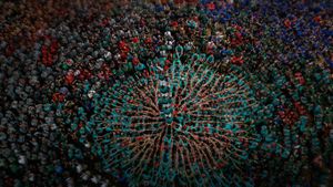 Performers at the 26th Human Tower Competition in Tarragona, Spain (© Xinhua/Pau Barrena/Getty Images)(Bing United States)