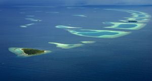 Atolls of the Maldives -- JW Alker/age fotostock &copy; (Bing United States)