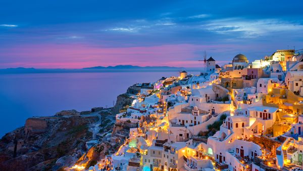 Villaggio di Oia, Santorini, Grecia
