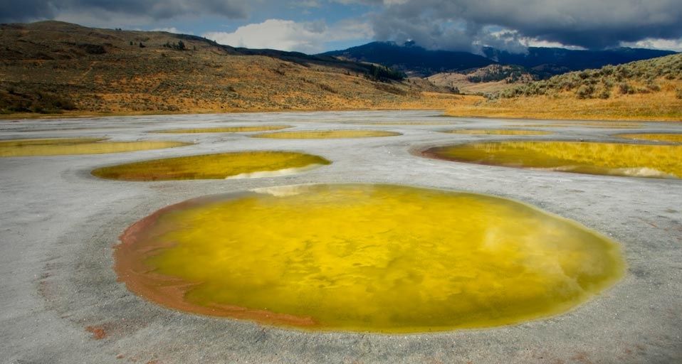 Spotted Lake in the Okanagan Region of British Columbia, Canada