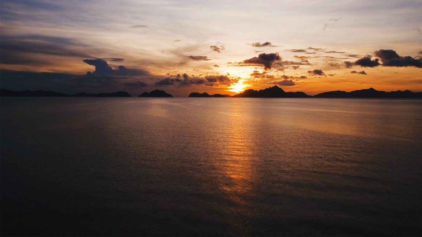 View of Bacuit Bay from El Nido, Palawan, Philippines