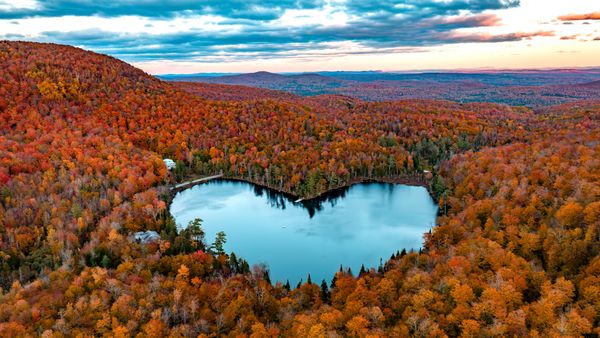 Baker Lake near East Bolton, Quebec