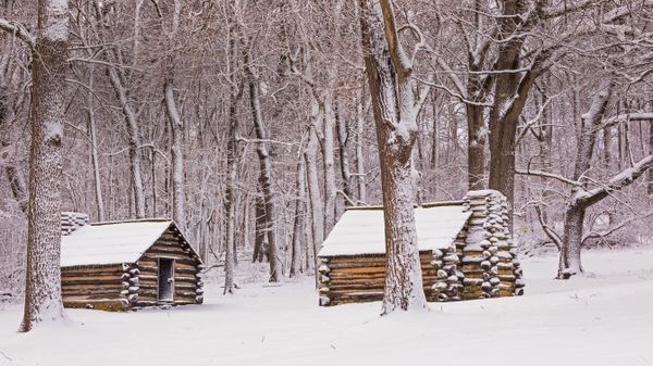 Cabins in Valley Forge National Historic Site, Pennsylvania