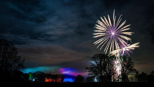 Firework display at Boughton House, Kettering