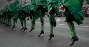 Dancers perform during a St. Patrick's Day parade in central Moscow, Russia -- Sergei Karpukhin/Corbis &copy; (Bing United States)