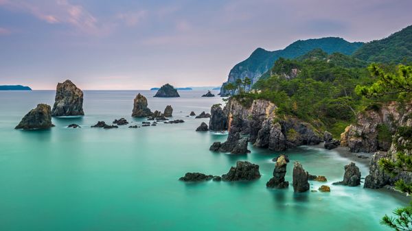 Omijima Island in Kita-Nagato Kaigan Quasi-National Park, Japan