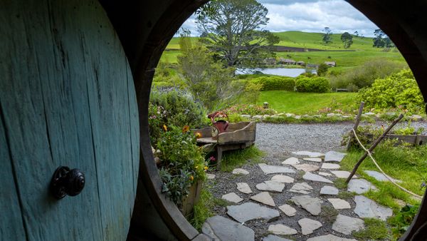Set cinematografico di Hobbiton, Waikato, Nuova Zelanda