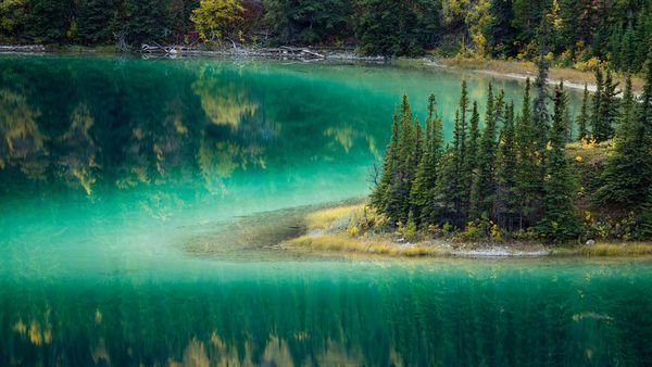 Emerald Lake near Carcross, Yukon, Canada