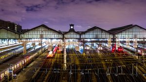 Gare Saint-Lazare train station, Paris, France (© Hal Bergman/Getty Images)(Bing New Zealand)