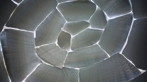 Interior of an Igloo in Baffin Island, Nunavut