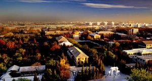Aerial view of Tsinghua University’s main campus in Beijing, China -- Xuan Liu &copy; (Bing United States)