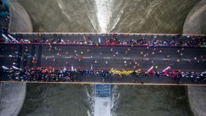 London Marathon in London on April 23, 2017 (© CHRIS J RATCLIFFE/Stringer/AFP/Getty Images)(Bing United Kingdom)