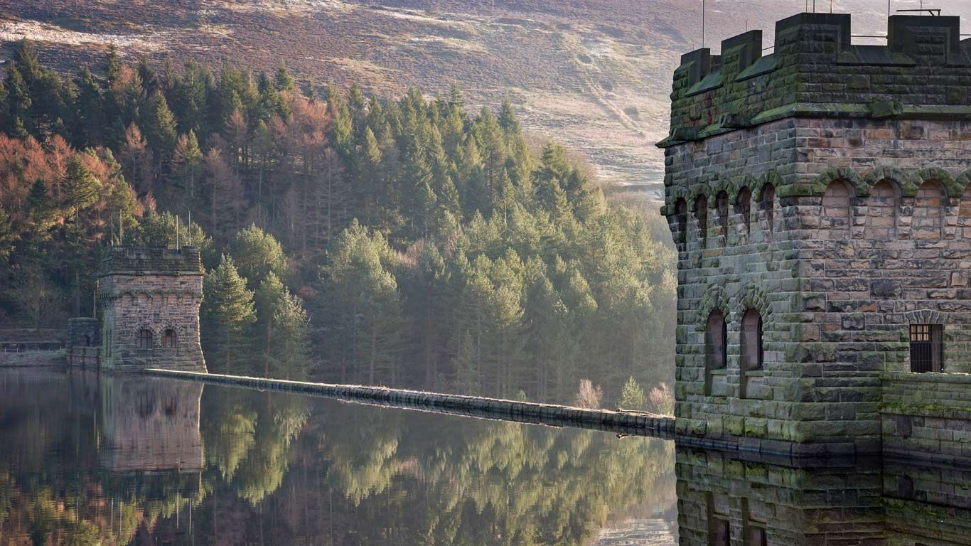 Derwent Reservoir in Derbyshire
