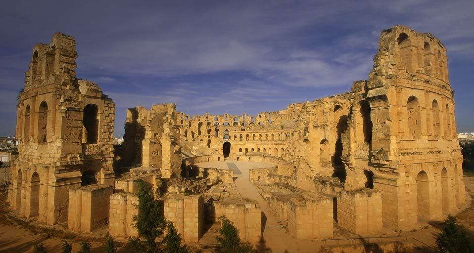 Roman coliseums at El Djem, Tunisia