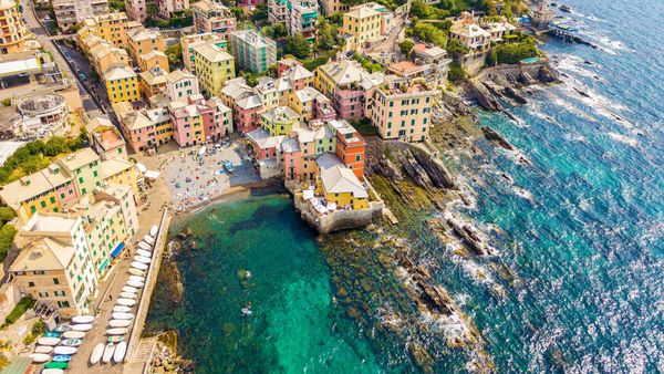 Quartiere di Genova Boccadasse, Liguria, Italia