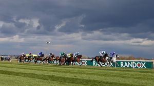 The Grand National at Aintree Racecourse, England (© Tim Goode/Pool/Getty Images)(Bing United Kingdom)