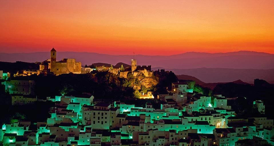 The white village of Casares, Spain