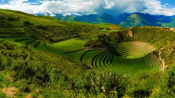 Moray Inca ruins near Maras, Peru
