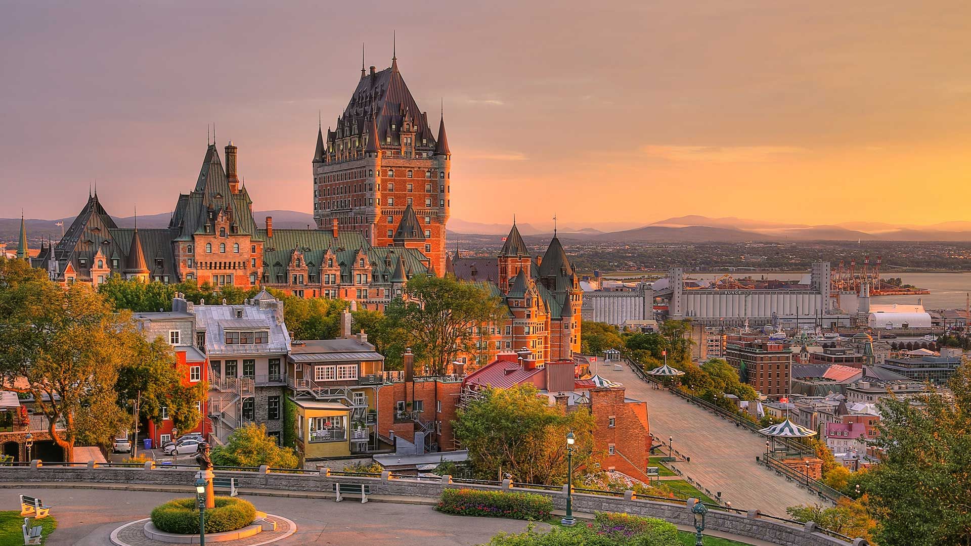 Frontenac Castle in Old Quebec City