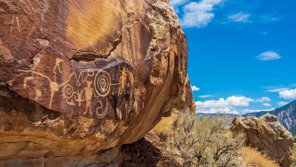 Petroglifi  indiani di Fremont, Jensen, Utah, Stati Uniti